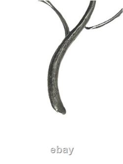 Passoire à thé en argent sterling de Taxco vintage, fleur, pétale et feuille travaillés à la main