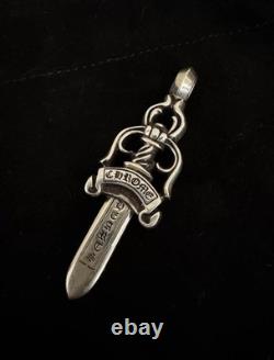 Pendentif Grand Dague Chrome Hearts Argent Sterling 925