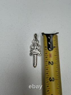 Pendentif Grand Dague Chrome Hearts Argent Sterling 925