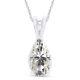 Pendentif Poire Bling Vintage Top Moissanite Russe Argent Sterling 925