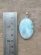 Pendentif En Larimar Bleu Aaa+ En Argent Sterling 925 Fait Main Pendentif Vintage