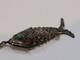 Pendentif En Poisson &Eacute;maill&eacute; Chinois Articul&eacute; En Argent Sterling 925 De 8 Grammes Vtg &Eacute;pice Ho