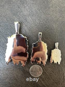 Pendentif en argent sterling 925 solide et lourd avec pièce de Jésus, collier 1-2.5