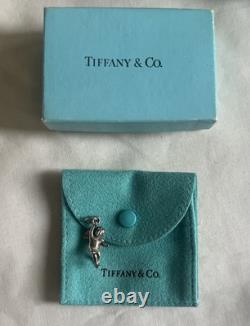 Pendentif en argent sterling petit charme ange chérubin vintage Tiffany & Co.