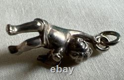 Pendentif en argent sterling petit charme ange chérubin vintage Tiffany & Co.