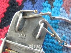 Pendentif et collier en argent sterling vintage avec pierre rose, métaux abstraits 21 +