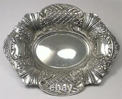 Plat à bonbons en argent sterling vintage (6 x 5) poinçonné 1967 (86g)