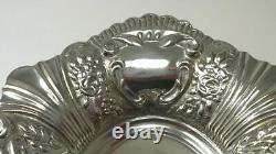 Plat à bonbons en argent sterling vintage (6 x 5) poinçonné 1967 (86g)