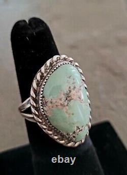 Ring Lot De 7 Sterling Vintage Rétro Navjo Turquoise Old Pawn Style Southwest