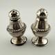 Salières Et Poivrières Antiques En Argent Sterling 925 Vintage, 2 1/4'' 17,1g
