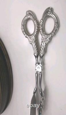 Serveur de gâteaux pâtisserie italien Ambassadeur. Poignée en argent sterling 925 vintage