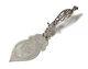 Spatule De Service En Argent Sterling 925 Vintage Du Danemark Avec Poignée En Filigrane