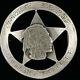 Sterling Silver Rare Police De Fort Apache Native American Indian Vtg Boucle De Ceinture
