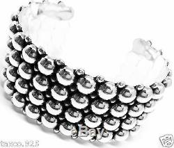 Style Vintage Taxco Mexicaine Argent 925 Perles Perle Bracelet Mexique