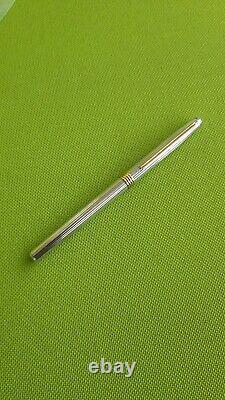 Stylo-plume Christian Dior vintage en argent sterling 925 avec plume en or 14 carats - NOS