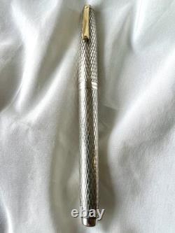 Stylo plume en argent sterling SHEAFFER Imperial vintage avec plume incrustée en or 14K USA