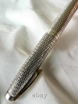 Stylo plume en argent sterling SHEAFFER Imperial vintage avec plume incrustée en or 14K USA