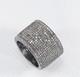 Superbe Bague Eternity En Diamants Pavé En Argent 925 Pour Femmes