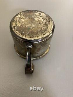 Tasse en argent sterling vintage - 1 cuillère et 2 fourchettes pesant environ 3,9 oz