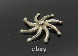 Translate this title in French: NAVAJO 925 Sterling Silver Vintage Shiny Floral Motif Brooch Pin BP8194

Broche Vintage en argent sterling 925 NAVAJO avec motif floral brillant BP8194