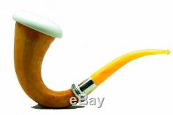 Tuyau Géant Calebasse Meerschaum Vintage Bauer Année En Argent Sterling 1980 Non Fumé