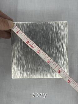 VTG Camusso. Boîte à cigarettes en argent sterling 925 fabriquée au Pérou avec un doublage en cèdre