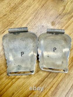 VTG Navajo Argent Sterling Turquoise et Corail Rouge Grandes Bandes de Montre - 34.71g