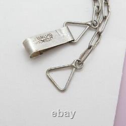 Vieilles Années 1940 Mexicains Sterling Argent Collier Domed Link