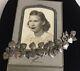 Vintage Années 1940 Sterling Silver 29 Puffy Engraved Heart Charm Bracelet W Bijoux