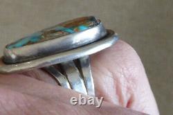 Vintage Argent Sterling Navajo Native American Large 1 5/8 Men's Ring Sz 9,75