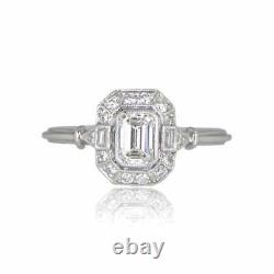 Vintage Art Déco Blanc 3.20 Ct Diamant Antique Engagement Bijoux De Mariage Anneau