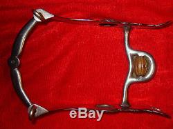 Vintage Fleming Sterling Western Silver Concho Cheval Bridle Head Stall Bit