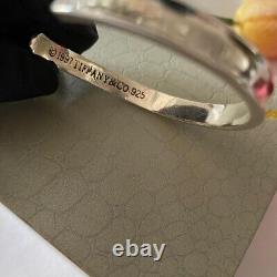 Vintage Tiffany & Co. 925 Argent Sterling 1837 Bracelet Réglable