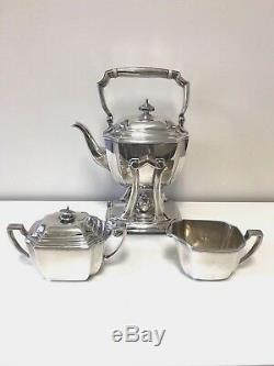 Vintage Tiffany & Co. Hampton Sterling Silver 3 Pièces À Café / Thé Set # 18889