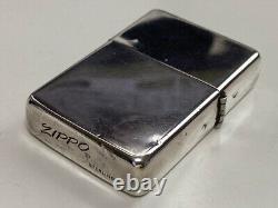 ZIPPO Briquet à essence vintage en argent sterling des années 1970-1980