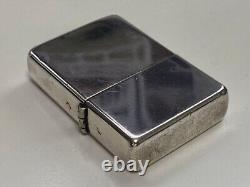 ZIPPO Briquet à essence vintage en argent sterling des années 1970-1980